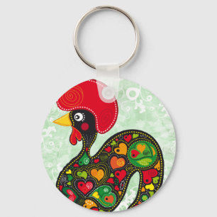 Hahn von Barcelos Nr02 - Galo de Barcelos Schlüsselanhänger