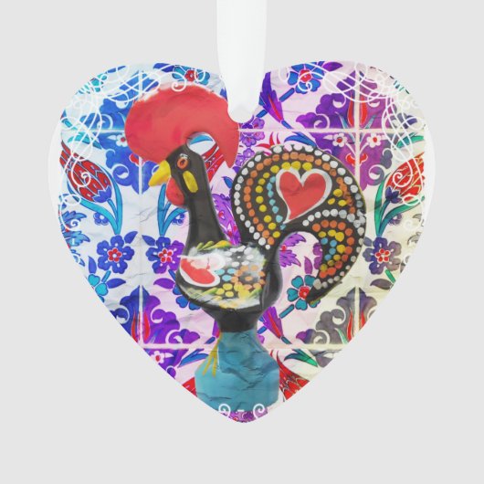 Hahn von Barcelos Ornament (Vorderseite)