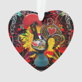 Hahn von Barcelos Ornament (Rückseite)