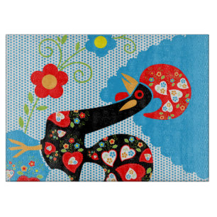 Hahn von Portugal Schneidebrett