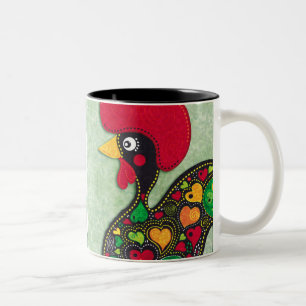 Hahn von Portugal Zweifarbige Tasse