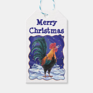 Hahn-Weihnachtsgeschenk-Umbauten Geschenkanhänger