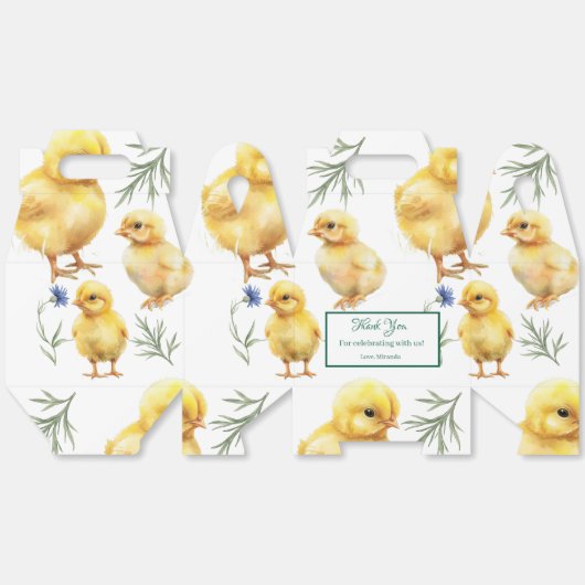 Hähnchen 1. Geburtstag Bauerntier Geburtstag Geschenkschachtel (Ungeklappt)