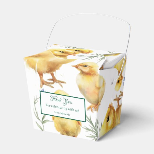 Hähnchen 1. Geburtstag Bauerntier Geburtstag Geschenkschachtel (Vorderseite)