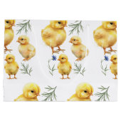 Hähnchen 1. Geburtstag Bauerntier Geburtstag Große Geschenktüte (Rückseite)