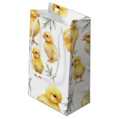 Hähnchen 1. Geburtstag Bauerntier Geburtstag Kleine Geschenktüte (Rückseite Schrägansicht)