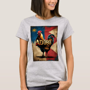 Hähnchen-Adobo-Pinoy-Stolz-Flagge-T-Shirt T-Shirt