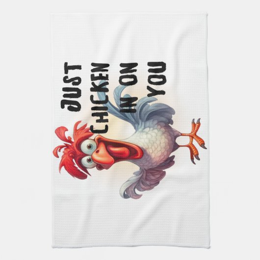 Hähnchen auf dir geschirrtuch (Vertikal)