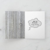 Hähnchen auf Stallholz zum 69. Geburtstag Karte (Innenseite)