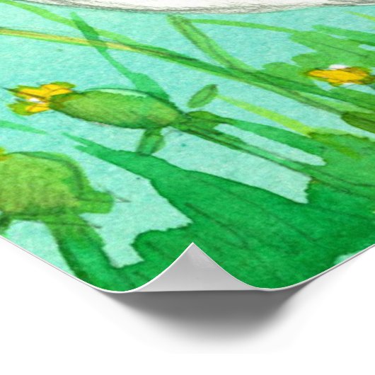 Hähnchen Bauer White Leghorn Poster (Ecke)