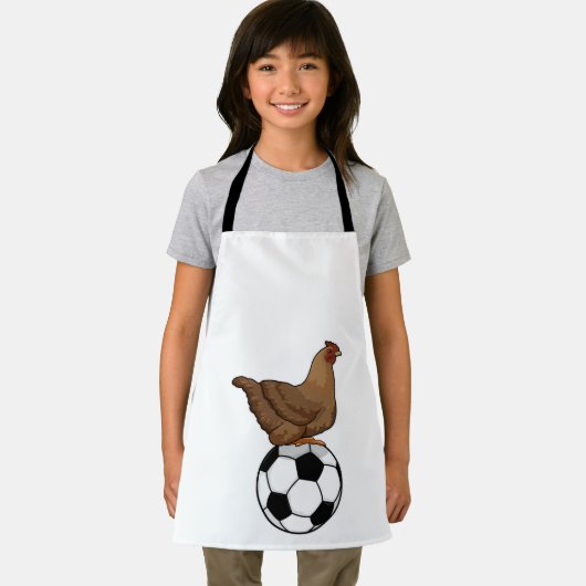 Hähnchen beim Fußball-Sport Schürze (Insitu)