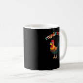 Hähnchen Beruflich Chaser Funny Chicken Farm Kaffeetasse (VorderseiteRechts)