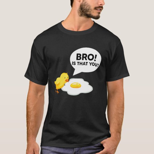 Hähnchen Bruder Bist du das Hähnchen Ei Hähnchen T-Shirt (Vorderseite)
