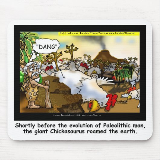 Hähnchen (Chickasaurus) T-Shirts Tasse Mousepad (Vorne)