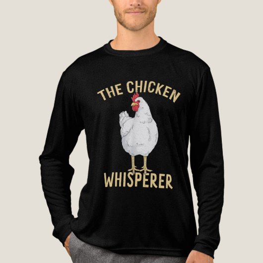 Hähnchen Cool Hen Art Bauer Farm Hähnchen Tri-Blend Shirt (Vorderseite)