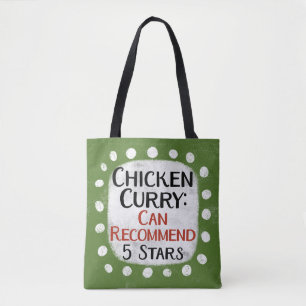 Hähnchen-Curry-Bewertung 5 Sterne Tragetasche Tasche