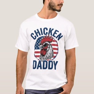 Hähnchen Daddy Hahn Vintage Patriotisches Shirt De