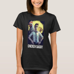 Hähnchen-Daddy Hühner-Vater Farmer Geflügel-Vater T-Shirt