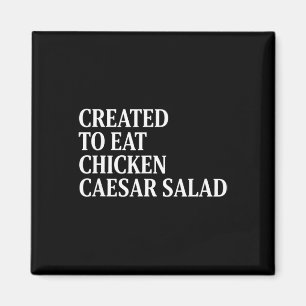Hähnchen, das geschaffen wurde, um Hähnchen-Caesar Magnet