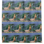 Hähnchen Duschvorhang (Vorderseite)