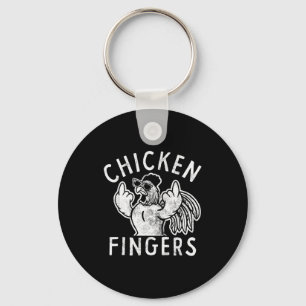 Hähnchen-Finger, Mittelfinger, Lustiges Hähnchen Schlüsselanhänger