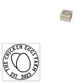 Hähnchen Frische Logo Ei Gummistempel (Stempel)
