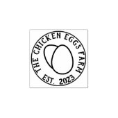 Hähnchen Frische Logo Ei Gummistempel (Prägung)