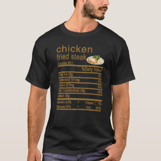 Hähnchen gebratenes Steak Nährwertkennzeichnung Th T-Shirt