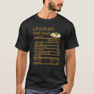 Hähnchen gebratenes Steak Nährwertkennzeichnung Th T-Shirt