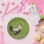 Hähnchen, Hähnchen, Tiere, Vögel, landwirtschaftli Pappteller (Party)