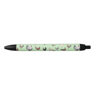 Hähnchen Happy Muster Light Green Kugelschreiber