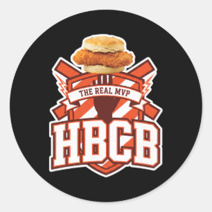 Hähnchen, Hbcb Das Echte Mvp Chicken Sandwich Dge Runder Aufkleber