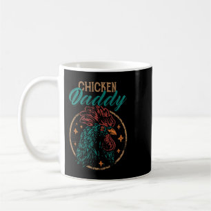 Hähnchen-Huhn-Männer-Vintage-Hähnchen-Vater-lustig Kaffeetasse
