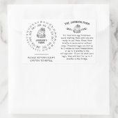 Hähnchen Hühner Ei Handling Rückgabekarton Datum R Rechteckiger Aufkleber (Tasche)