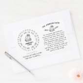 Hähnchen Hühner Ei Handling Rückgabekarton Datum R Rechteckiger Aufkleber (Umschlag)