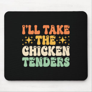 Hähnchen, ich nehme die Chicken Tenders Lustig Ret Mousepad
