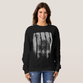 Hähnchen im Vintagen Stil Retro-Hühner Sweatshirt (Vorne ganz)