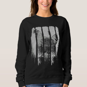 Hähnchen im Vintagen Stil Retro-Hühner Sweatshirt