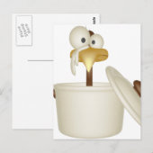 Hähnchen in Suppe Postkarte (Vorne/Hinten)
