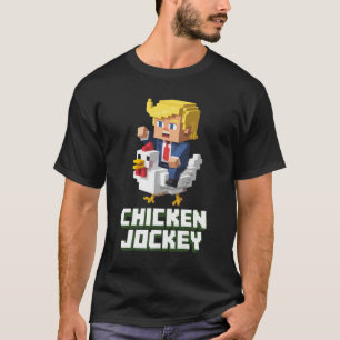 Hähnchen-Jockey-Trump-Shirt - Meme Pixel Gamer T-Shirt