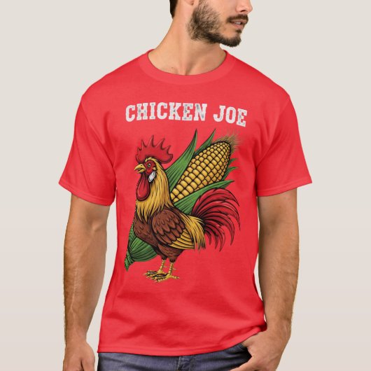 Hähnchen Joe mit Mais T-Shirt (Vorderseite)