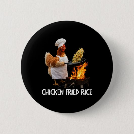 Hähnchen-Koch-Meme-Chef-Lustiger-Humor-Hähnchen-Fr Button (Vorderseite)
