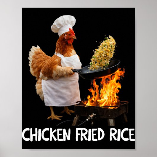 Hähnchen-Koch-Meme-Hähnchen-Chef-Lustiger-Humor-Hä Poster (Vorne)