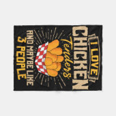 Hähnchen-Liebhaber-Restaurant-Gericht-Koch-Kitc Fleecedecke (Vorderseite (Horizontal))