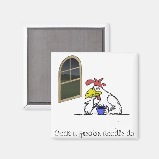 Hähnchen Magnet (Vorderseite/Rückseite)