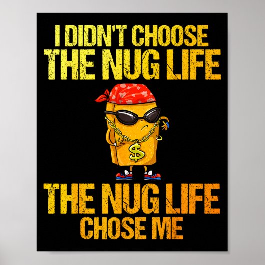 Hähnchen-Nugget-Kunst für Männer Frauen Kinder Chi Poster (Vorne)