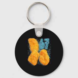 Hähnchen-Nugget-Liebhaber 67 Meme Six Seven Fritti Schlüsselanhänger