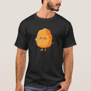 Hähnchen-Nugget mit Uhr-Design Hähnchen-Nugget T-Shirt