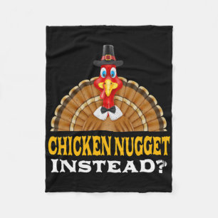 Hähnchen-Nugget-Statt-Thanksgiving-Hähnchenliebhab Fleecedecke