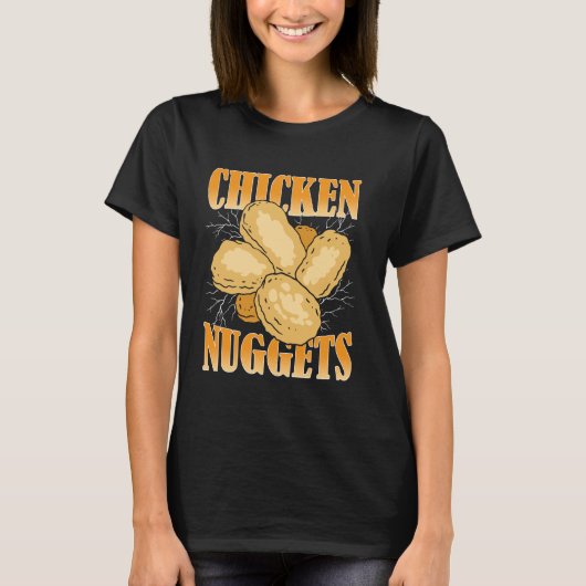 Hähnchen-Nuggets-Bootleg-Rap-Ästhetik-Hähnchen-Nug T-Shirt (Vorderseite)
